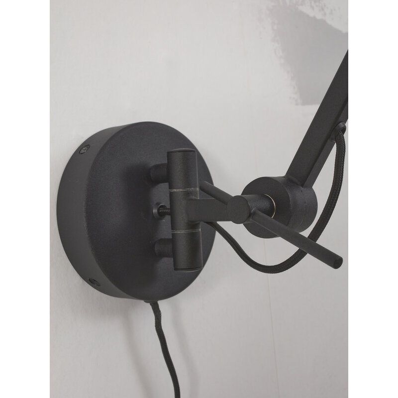 it's about RoMi-collectie Wall lamp iron Marseille, black