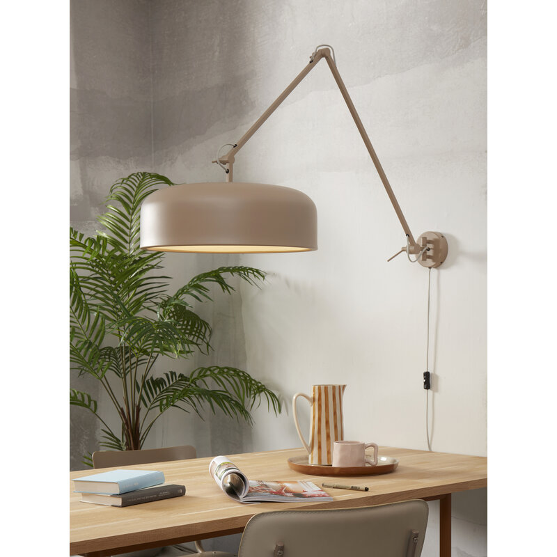 it's about RoMi-collectie Wall lamp iron Marseille, sand