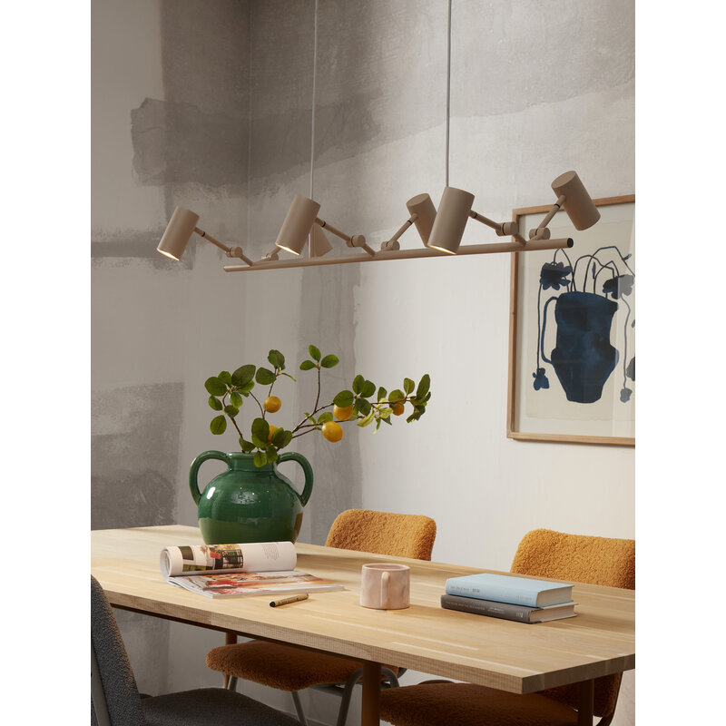 it's about RoMi-collectie Hanging lamp Montreux 6-arm, sand