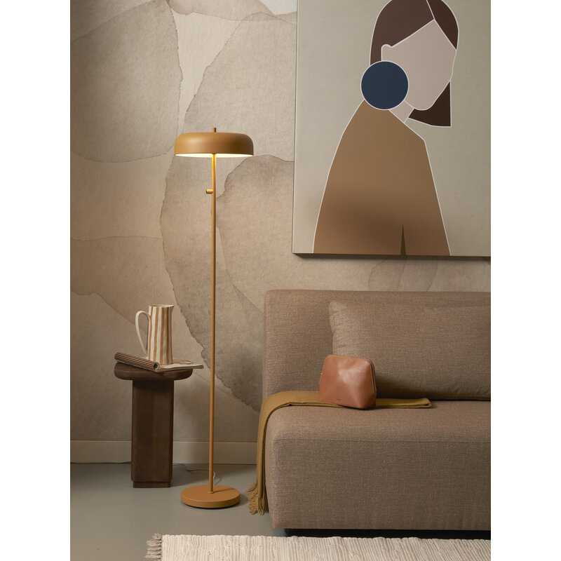 it's about RoMi-collectie Floor lamp iron Porto, mustard