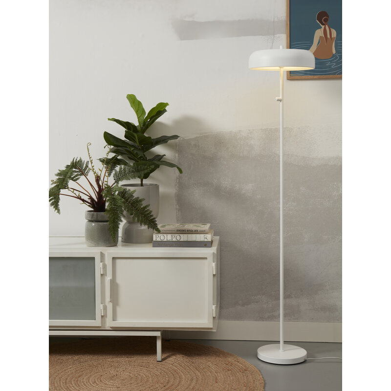 it's about RoMi-collectie Vloerlamp ijzer Porto, wit