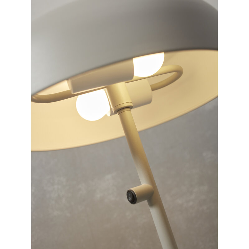 it's about RoMi-collectie Table lamp iron Porto L, light grey
