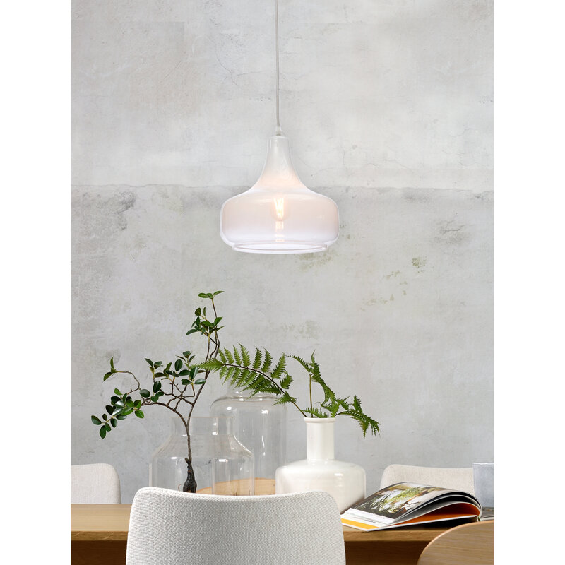 it's about RoMi-collectie Hanging lamp Reykjavik c.gradient milk white, L