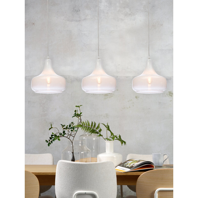 it's about RoMi-collectie Hanging lamp Reykjavik c.gradient milk white, L