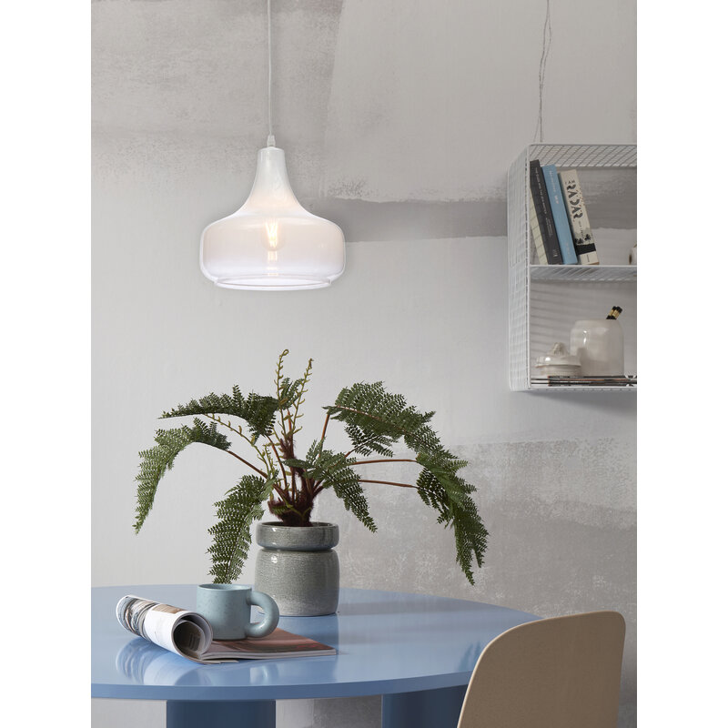 it's about RoMi-collectie Hanging lamp Reykjavik c.gradient milk white, L