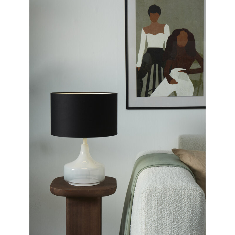it's about RoMi-collectie Table lamp Reykjavik/shade 32x20cm, black