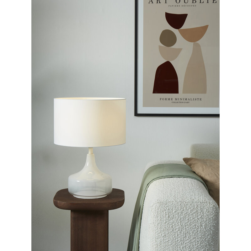 it's about RoMi-collectie Table lamp Reykjavik/shade 32x20cm, white