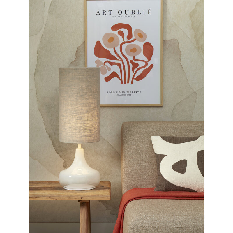 it's about RoMi-collectie Table lamp Reykjavik/shade 25x45cm, light linen