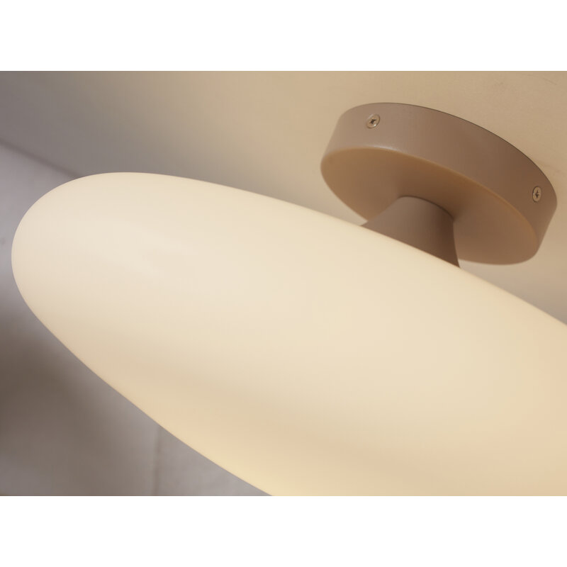 it's about RoMi-collectie Ceiling lamp Sapporo glass white/sand, S