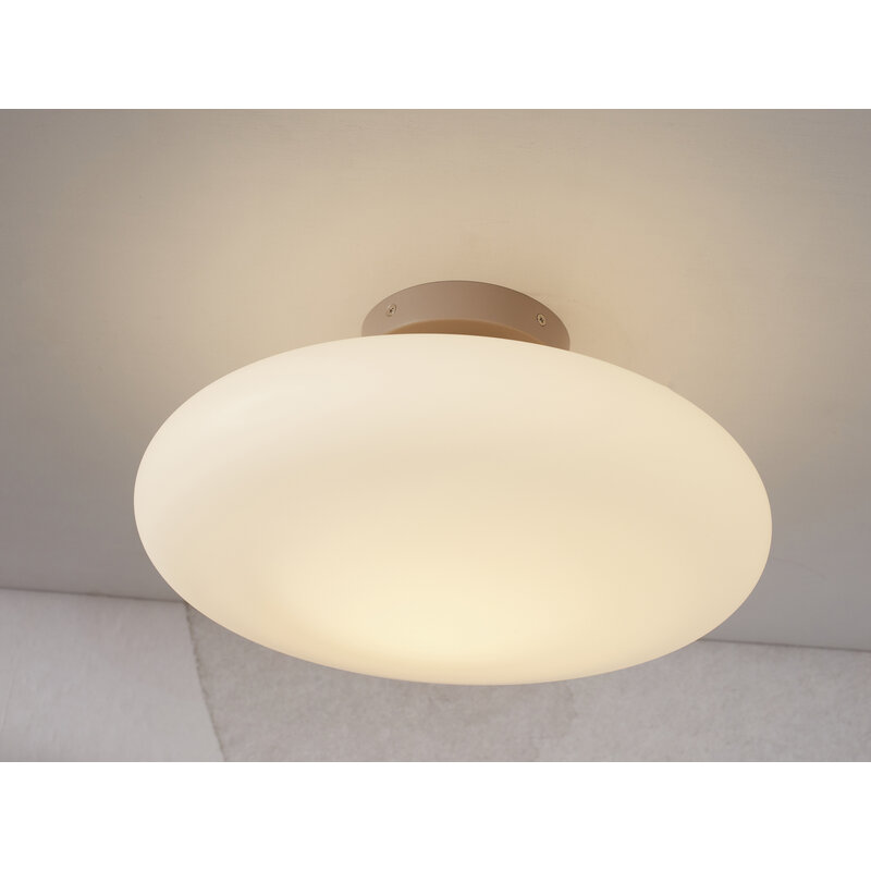 it's about RoMi-collectie Ceiling lamp Sapporo glass white/sand, S