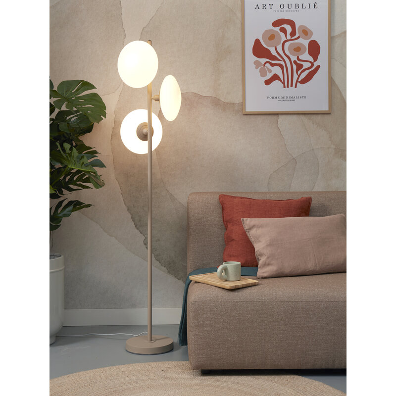 it's about RoMi-collectie Floor lamp Sapporo 3 disc white/sand