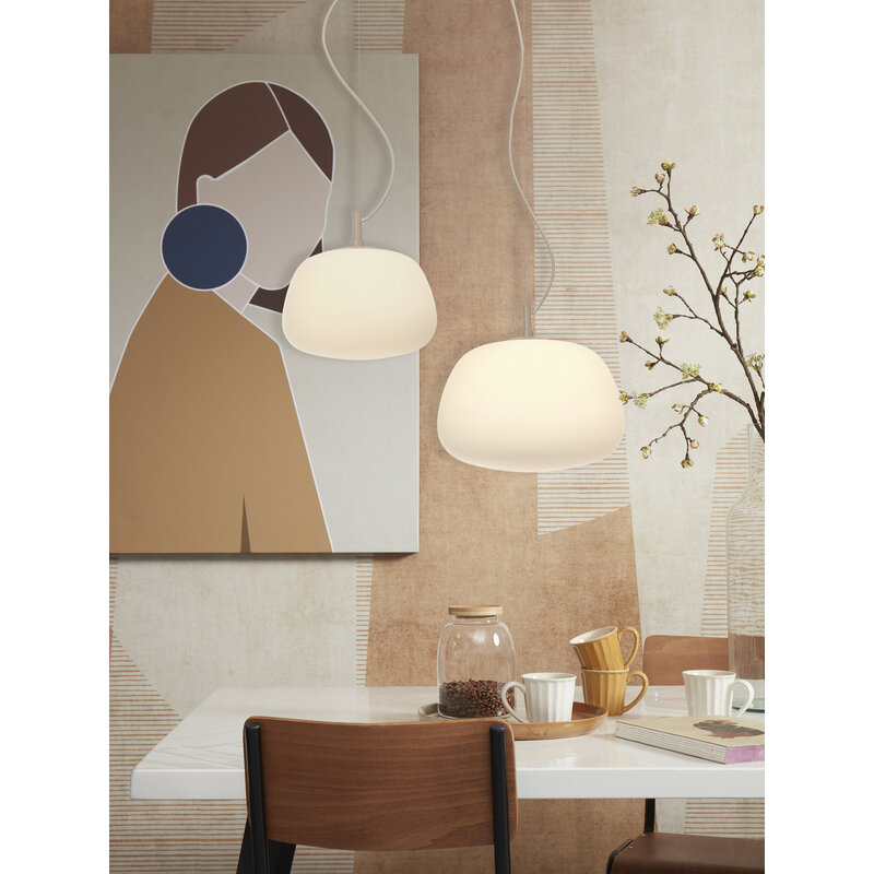 it's about RoMi-collectie Hanging lamp Sapporo white/sand, L