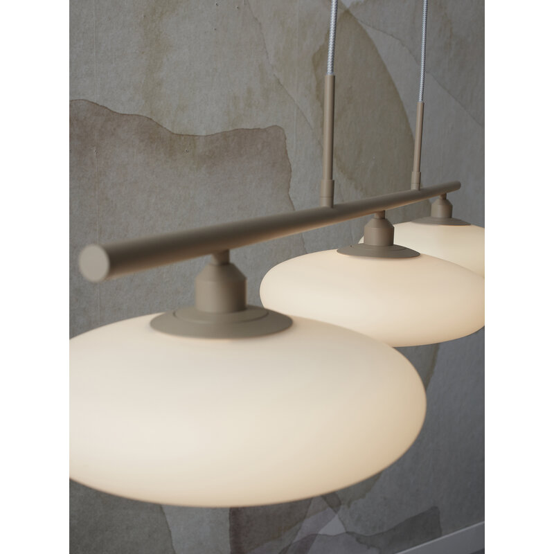 it's about RoMi-collectie Hanglamp Sapporo 3-schijf wit/zand