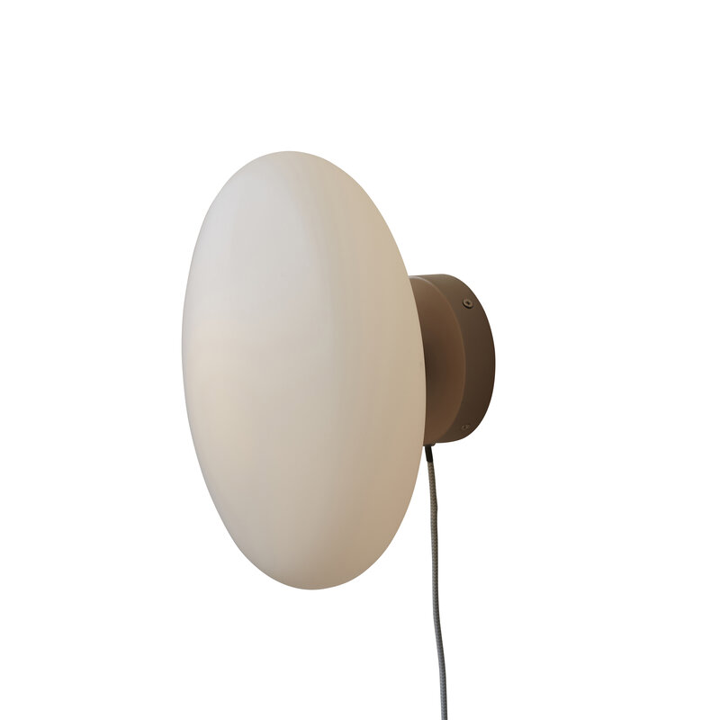 it's about RoMi-collectie Wall lamp Sapporo glass white/sand, S