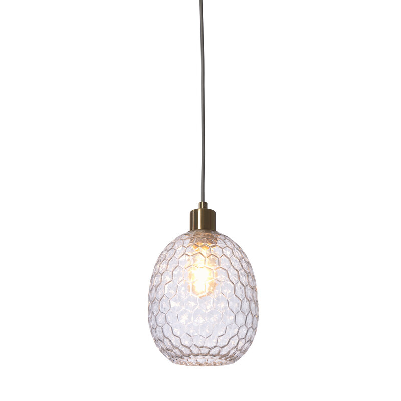 it's about RoMi-collectie Hanglamp glas Venice ovaal, transp.