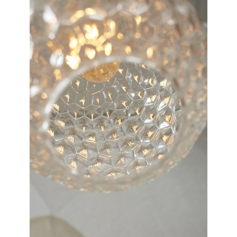 it's about RoMi-collectie Hanglamp glas Venice ovaal, transp.