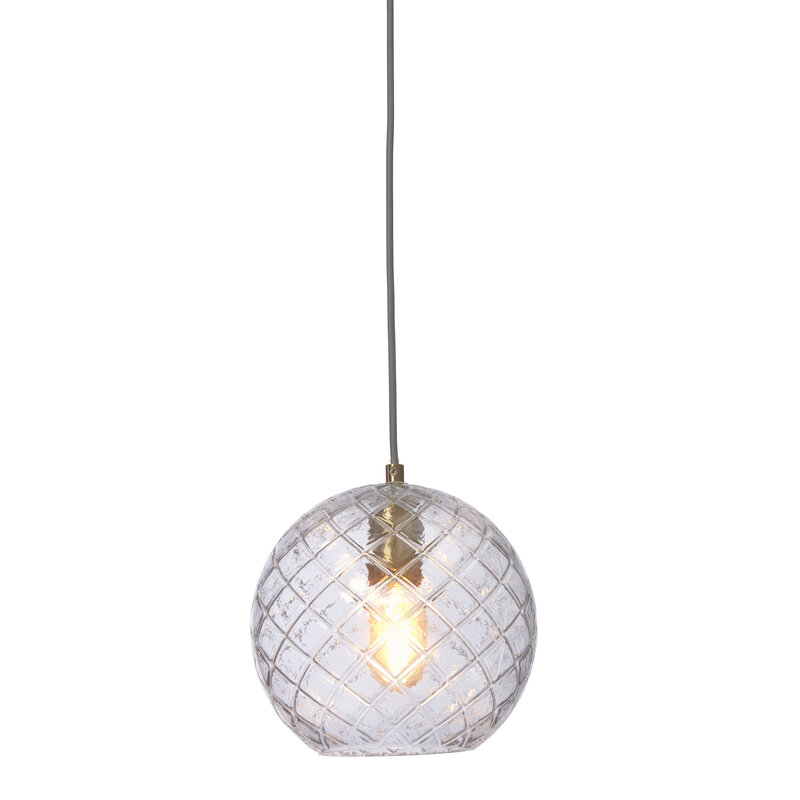 it's about RoMi-collectie Hanglamp glas Venice bol, transp.