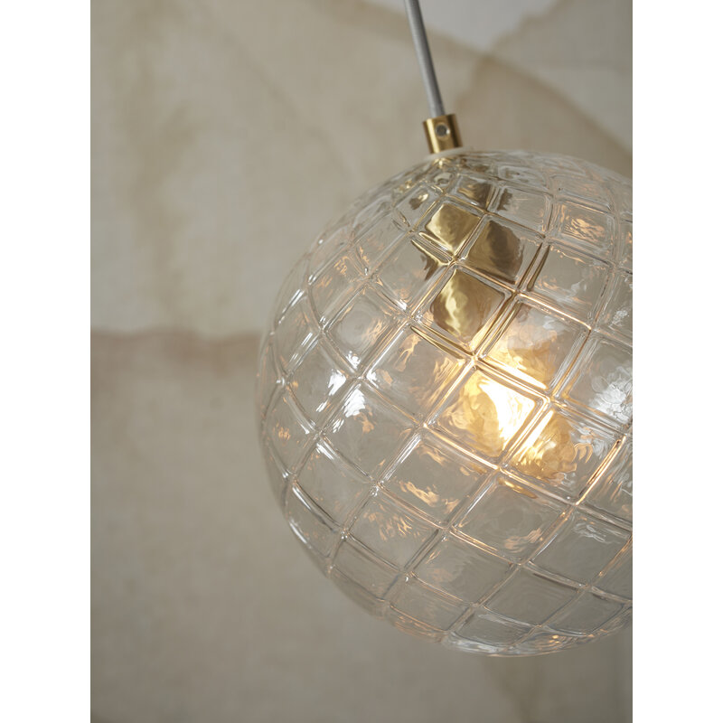 it's about RoMi-collectie Hanging lamp glass Venice globe, clear