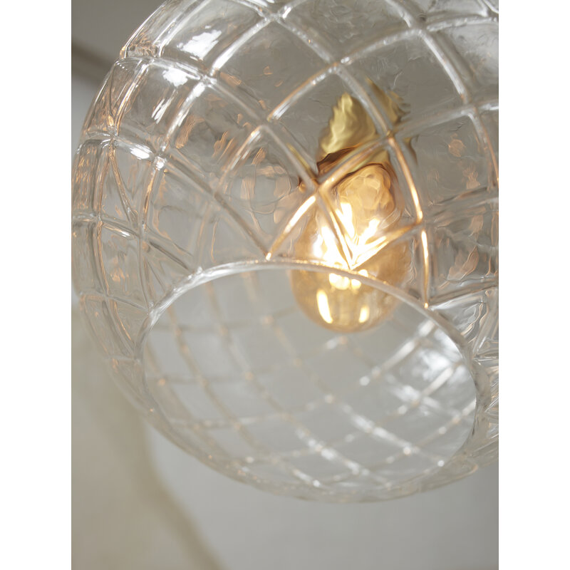 it's about RoMi-collectie Hanging lamp glass Venice globe, clear