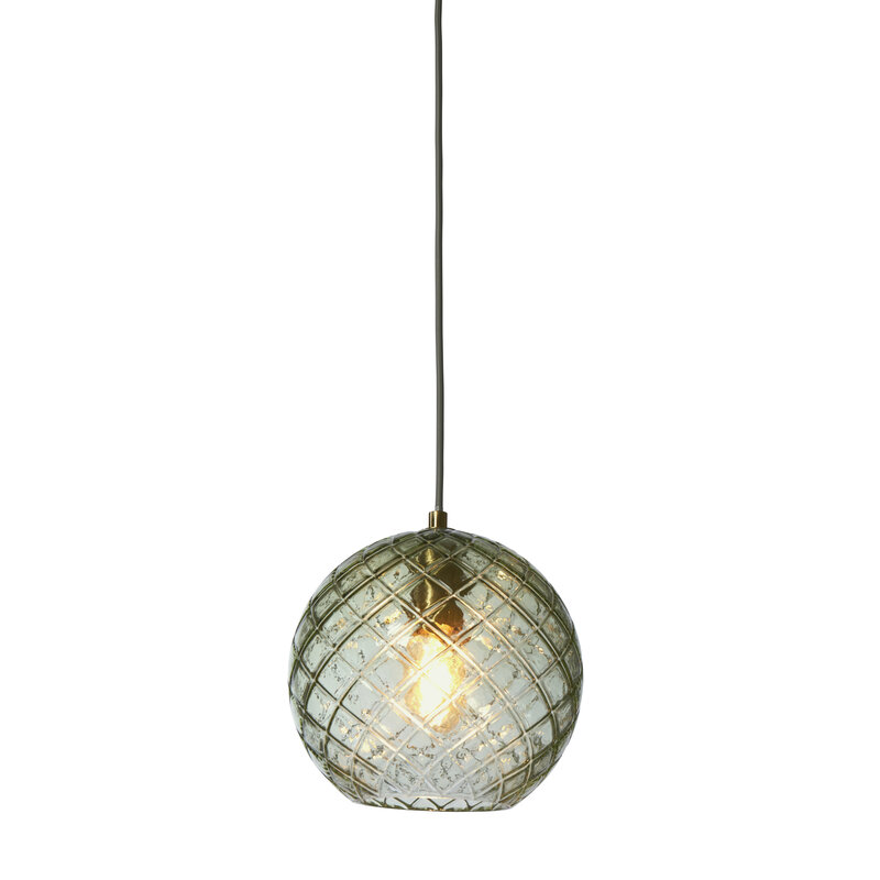 it's about RoMi-collectie Hanging lamp glass Venice globe, green