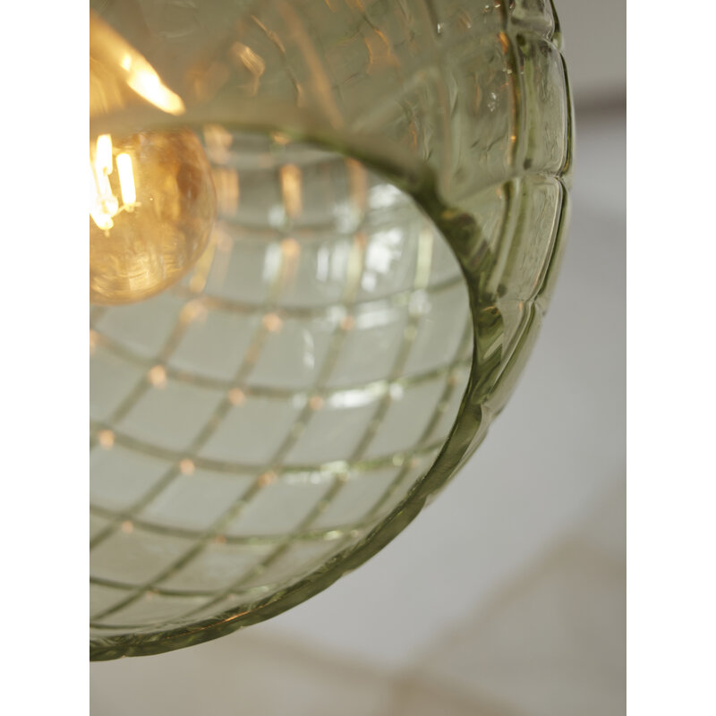 it's about RoMi-collectie Hanging lamp glass Venice globe, green