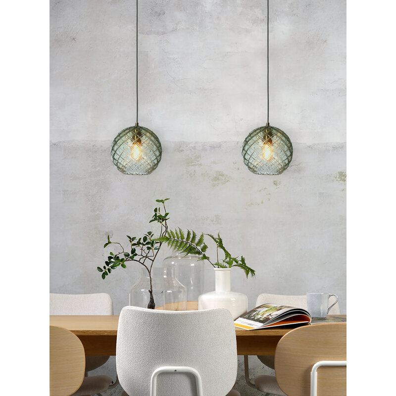 it's about RoMi-collectie Hanglamp glas Venice bol, groen