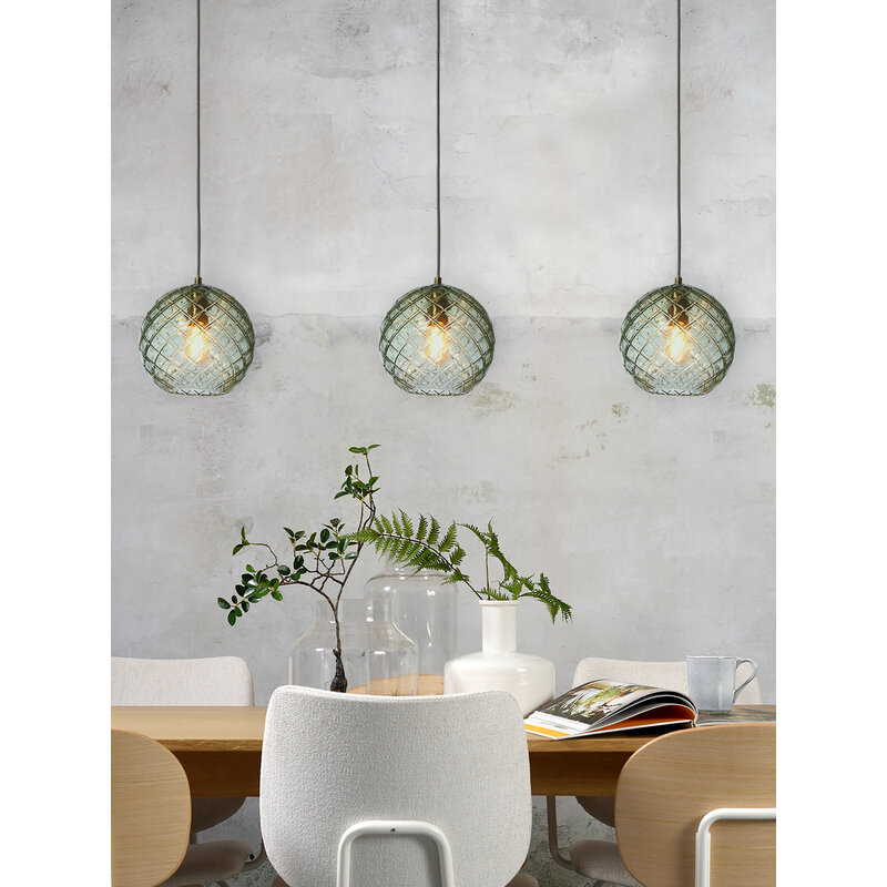 it's about RoMi-collectie Hanglamp glas Venice bol, groen