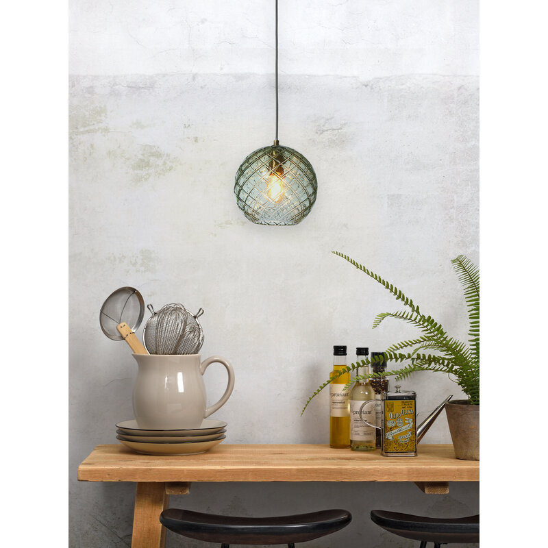 it's about RoMi-collectie Hanglamp glas Venice bol, groen