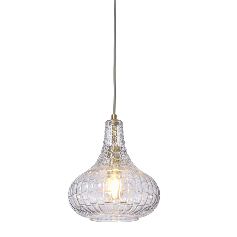 it's about RoMi-collectie Hanging lamp glass Venice drop, clear
