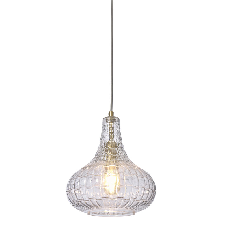 it's about RoMi-collectie Hanglamp glas Venice druppel, transp.