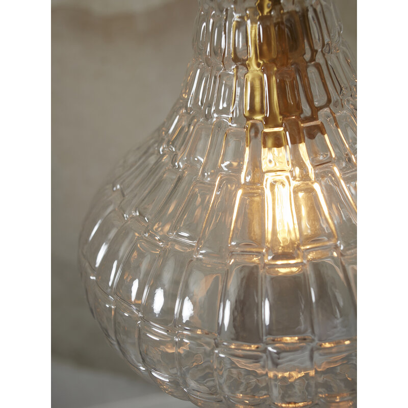 it's about RoMi-collectie Hanglamp glas Venice druppel, transp.