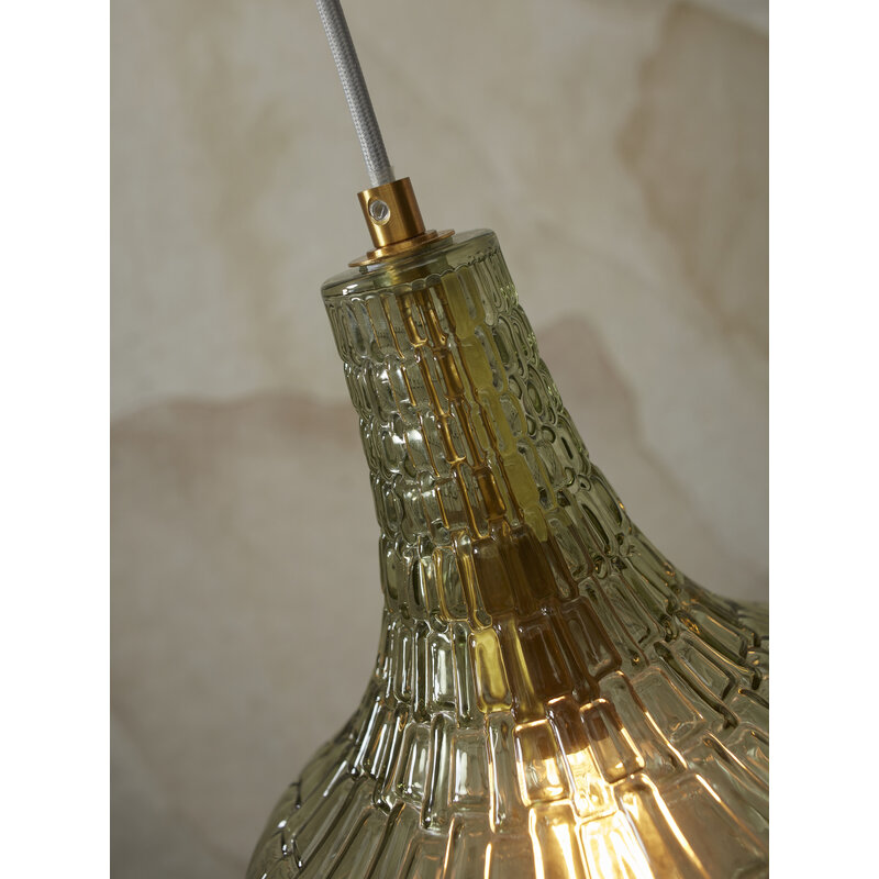 it's about RoMi-collectie Hanging lamp glass Venice drop, green