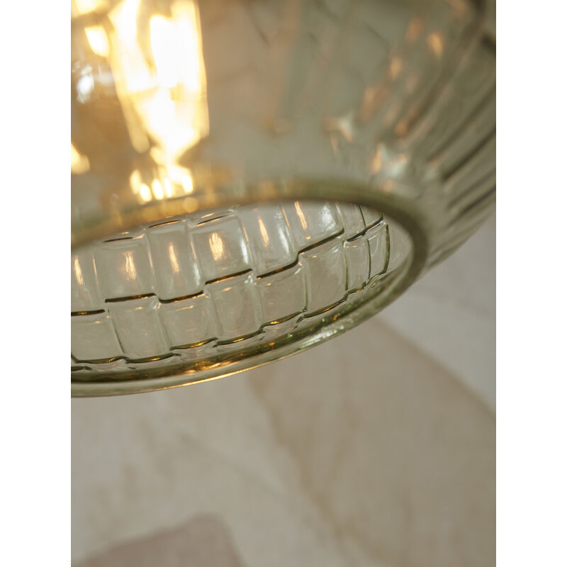 it's about RoMi-collectie Hanging lamp glass Venice drop, green