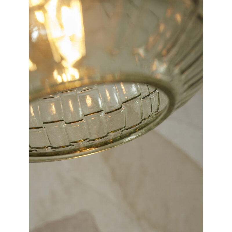 it's about RoMi-collectie Hanglamp glas Venice druppel, groen