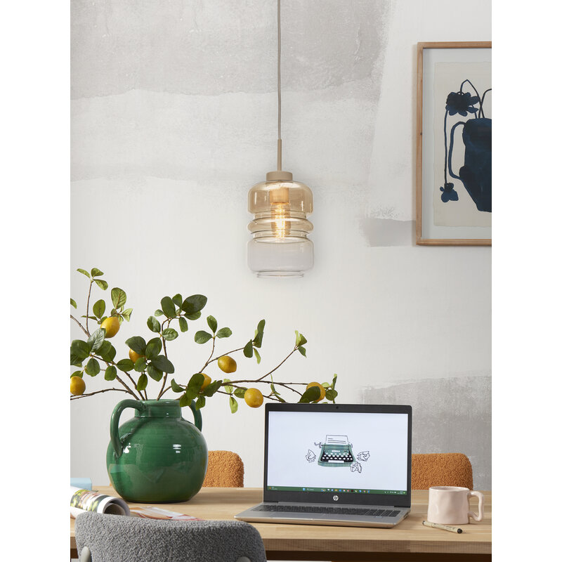 it's about RoMi-collectie Hanging lamp Verona, c.gradient amber