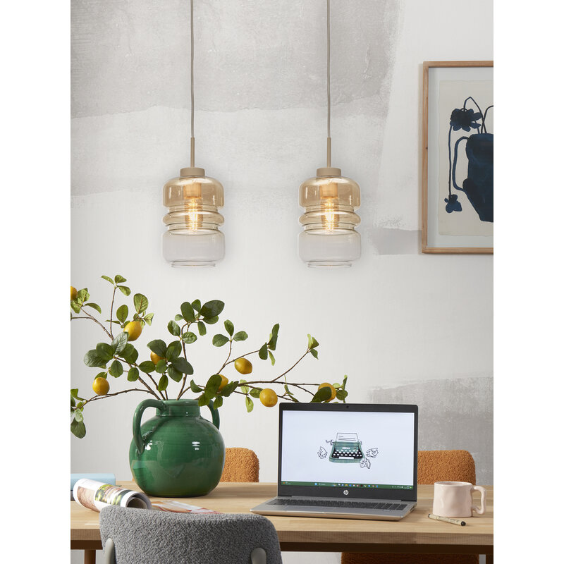 it's about RoMi-collectie Hanging lamp Verona, c.gradient amber