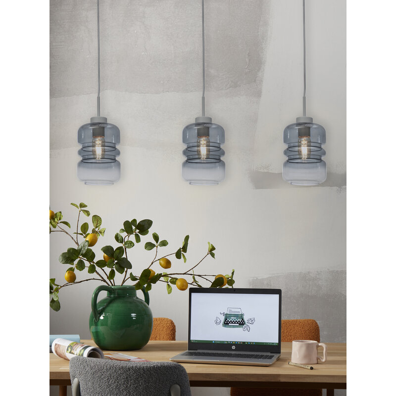 it's about RoMi-collectie Hanglamp Verona, kleurverloop l.grijs