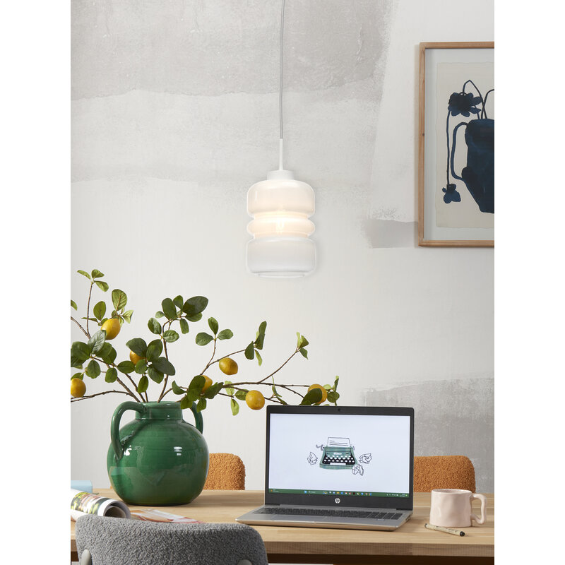 it's about RoMi-collectie Hanglamp Verona, kleurverloop melkwit