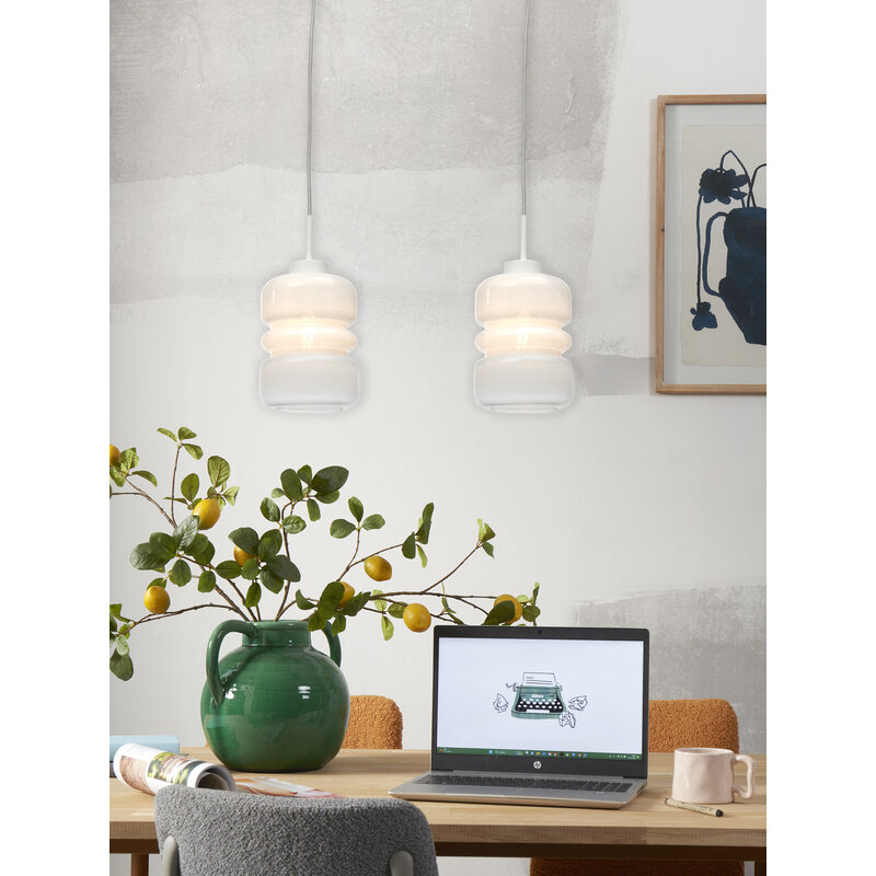 it's about RoMi-collectie Hanging lamp Verona, c.gradient milk white