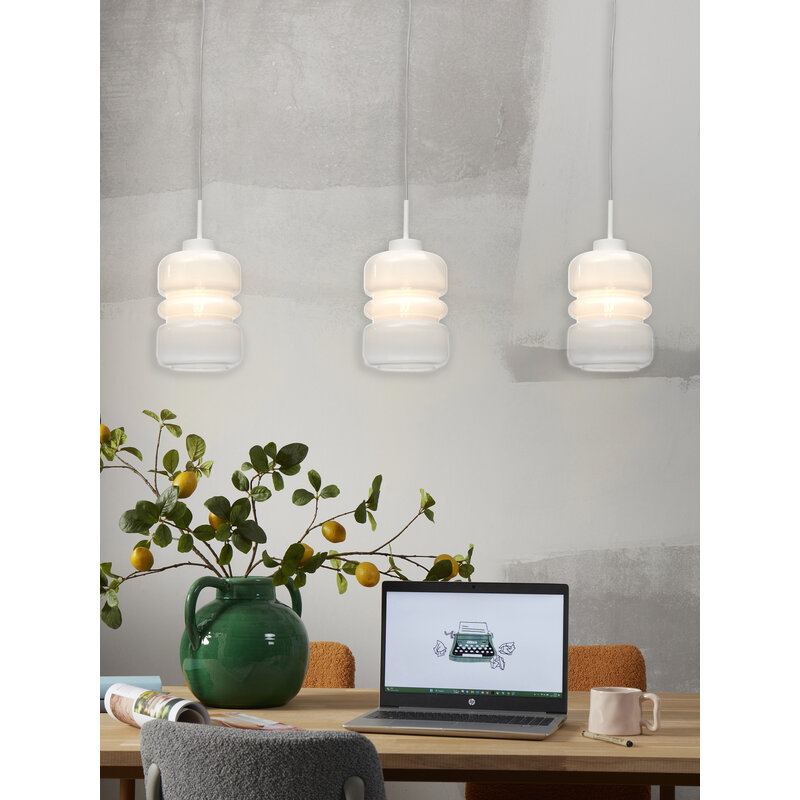 it's about RoMi-collectie Hanglamp Verona, kleurverloop melkwit