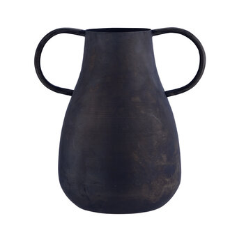 Madam Stoltz Iron vase w/ handles