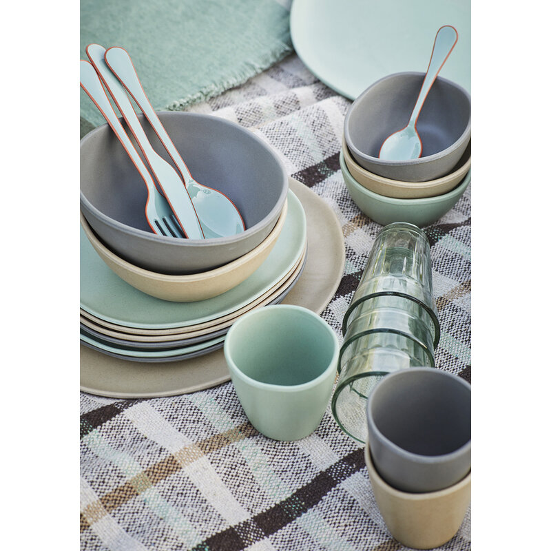 Madam Stoltz-collectie Melamine mokje taupe