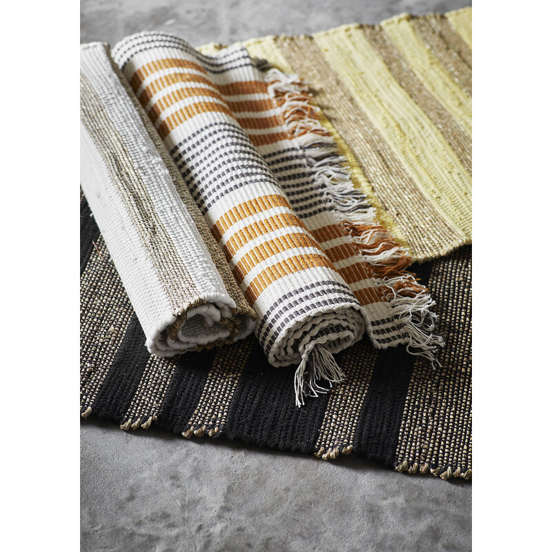 Madam Stoltz-collectie Seagrass bath matt Natural yellow