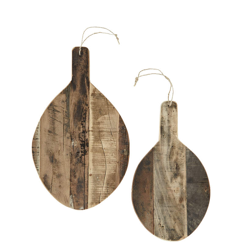 Madam Stoltz-collectie Recycled wooden trays Natural