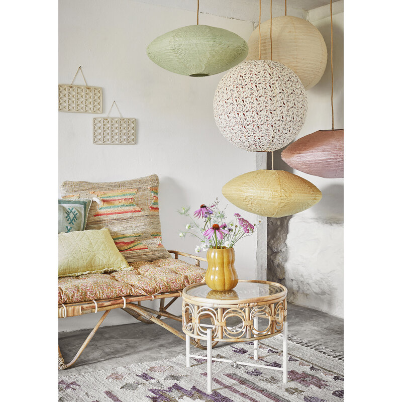 Madam Stoltz-collectie Handmade paper lamp shade Sage