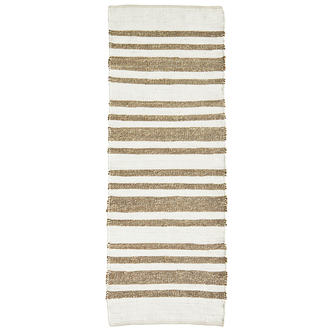 Madam Stoltz Seagrass runner Natural white