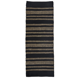 Madam Stoltz Seagrass runner Natural black