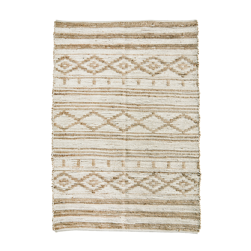 Madam Stoltz-collectie Cotton rug Off white natural