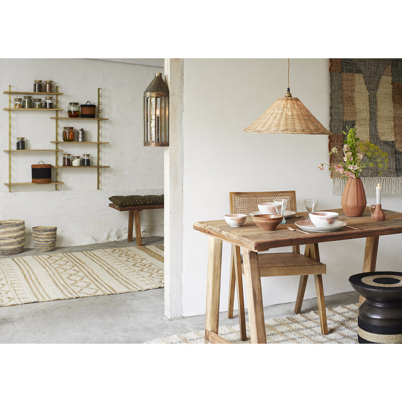 Madam Stoltz-collectie Cotton rug Off white natural