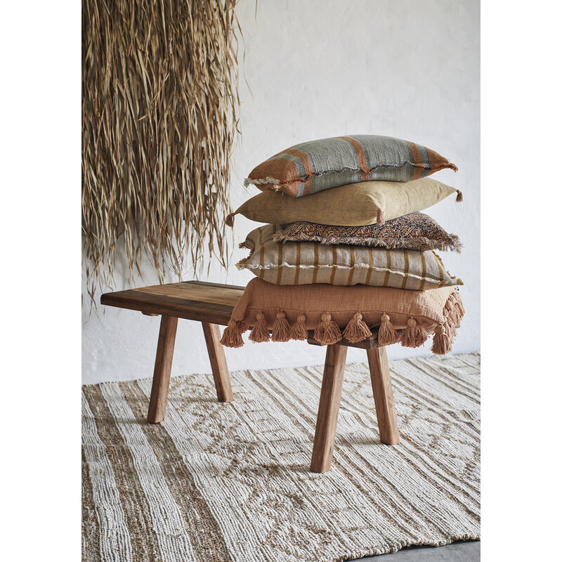 Madam Stoltz-collectie Recycled wooden bench Natural
